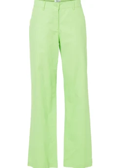 Discount Pantalón de mezcla de lino y algodón Mujer Pantalones