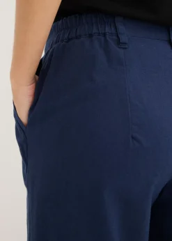 Best Pantalón de mezcla de lino y algodón Mujer Pantalones