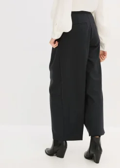 Hot Pantalón de mezcla de viscosa con diseño barrel Mujer Esenciales|Pantalones