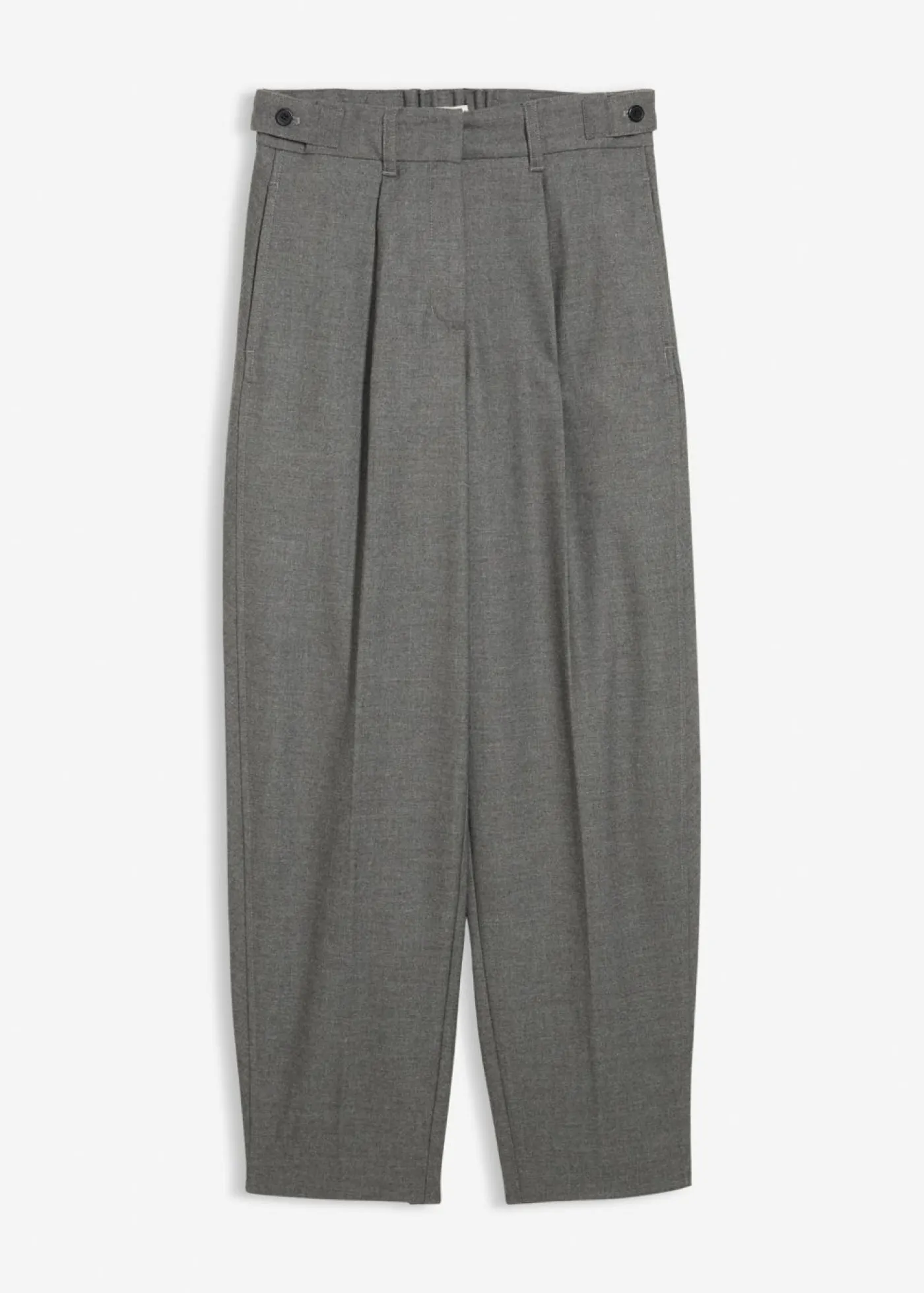 Pantalón de mezcla de viscosa con cinturilla cómoda Mujer Esenciales|Pantalones