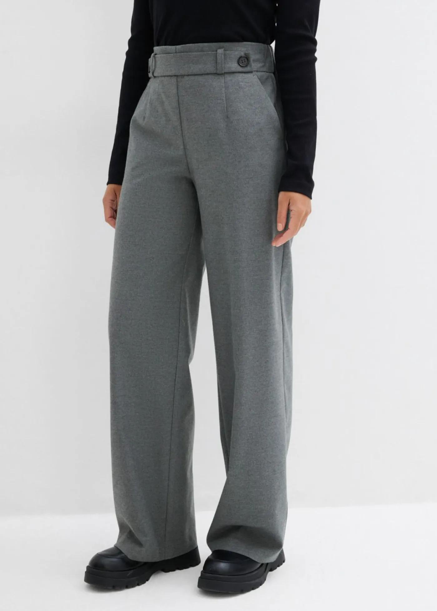Online Pantalón de mezcla de viscosa Mujer Pantalones