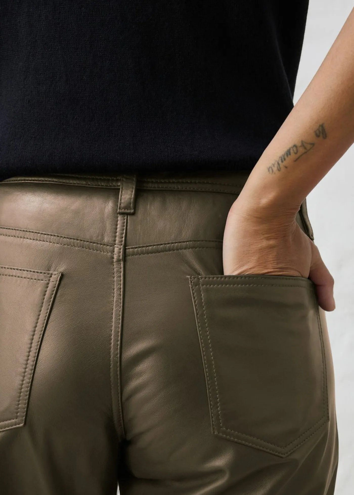 Discount Pantalón de napa de borrego Mujer Premium|Pantalones