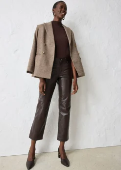 New Pantalón de napa de borrego Mujer Premium|Pantalones