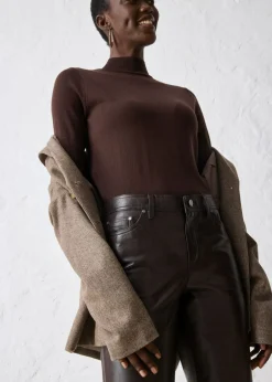 New Pantalón de napa de borrego Mujer Premium|Pantalones