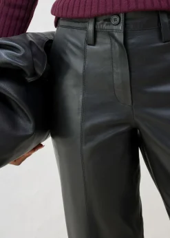 Online Pantalón de napa de cordero Mujer Premium|Pantalones