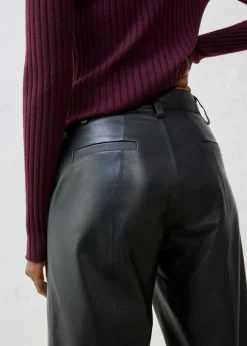 Online Pantalón de napa de cordero Mujer Premium|Pantalones