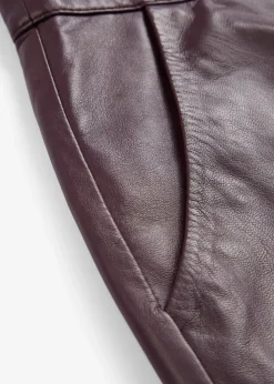 Sale Pantalón de napa de cordero Mujer Premium|Pantalones