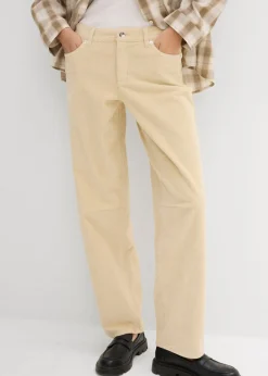 Sale Pantalón de pana barrel, mid waist Mujer Pantalones