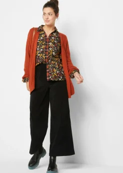 Sale Pantalón de pana con cintura cómoda, high waist Mujer Pantalones