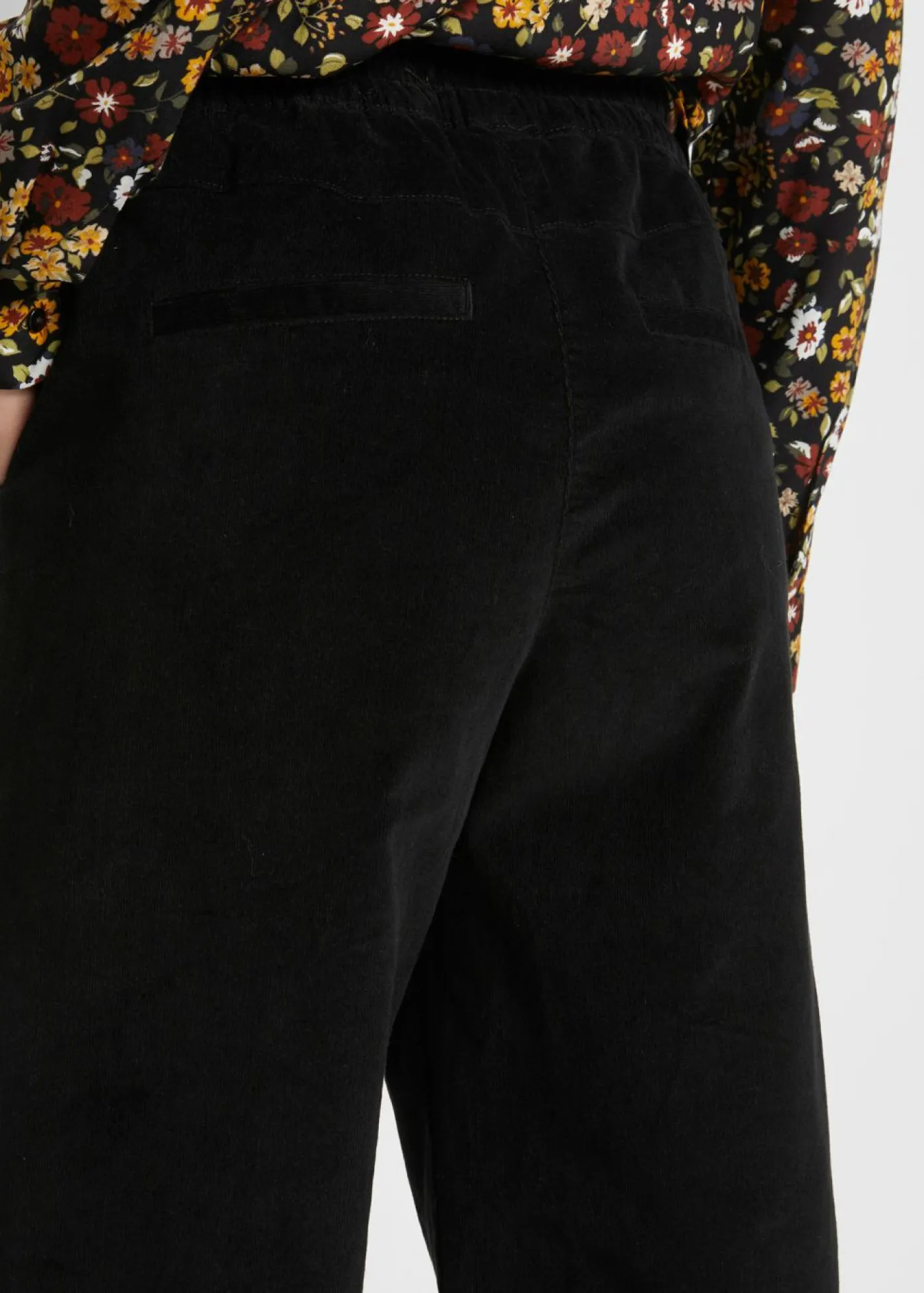 Sale Pantalón de pana con cintura cómoda, high waist Mujer Pantalones