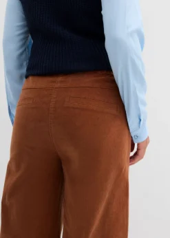 Best Pantalón de pana con cintura cómoda, high waist Mujer Pantalones