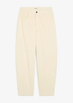 New Pantalón de pana con corte barrel Mujer Pantalones