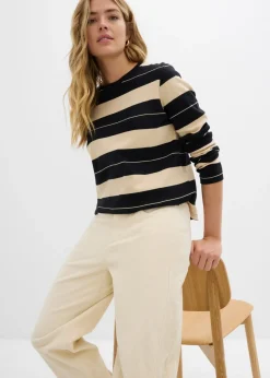 New Pantalón de pana con corte barrel Mujer Pantalones