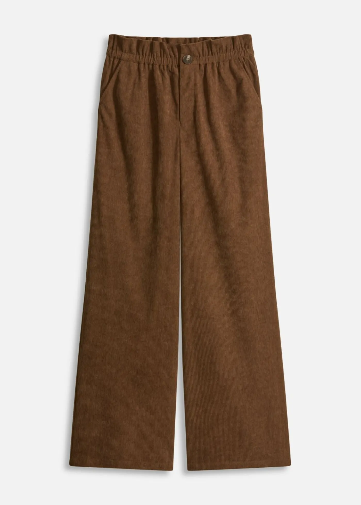 Discount Pantalón de pana con perneras anchas Mujer Pantalones