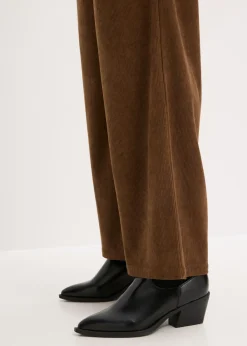 Discount Pantalón de pana con perneras anchas Mujer Pantalones