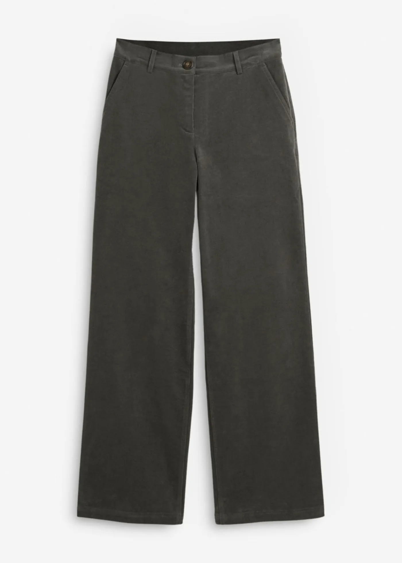 Discount Pantalón de pana de algodón orgánico con elástico Mujer Pantalones