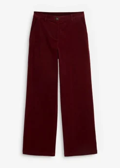 Best Pantalón de pana de algodón orgánico con elástico Mujer Pantalones