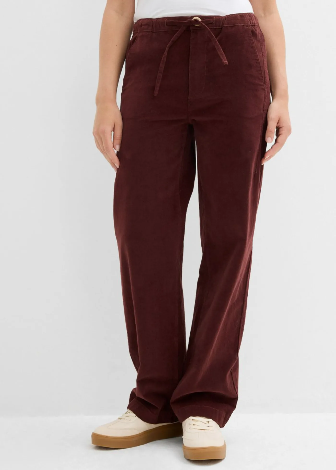 Sale Pantalón de pana de mezcla de algodón Mujer Pantalones