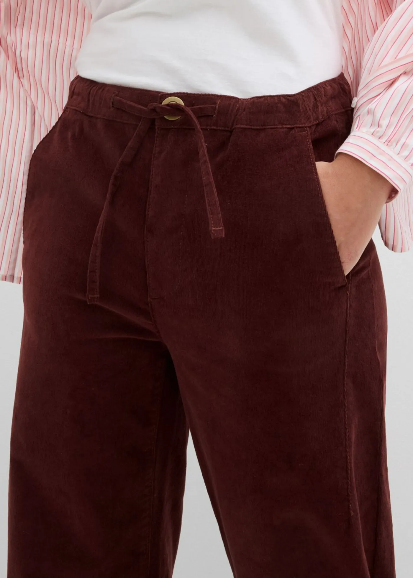 Sale Pantalón de pana de mezcla de algodón Mujer Pantalones
