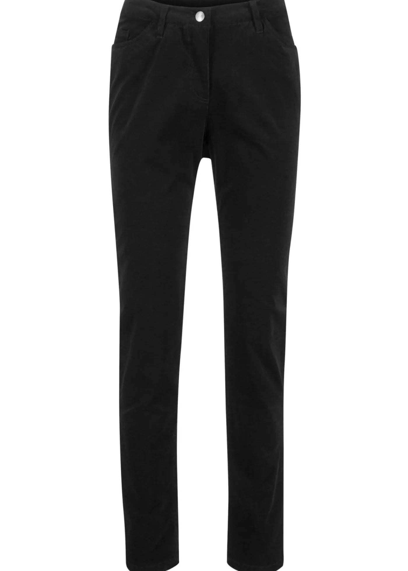 Online Pantalón de pana elástica con corte slim Mujer Pantalones