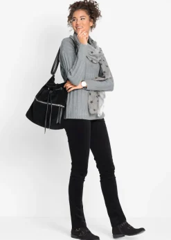 Online Pantalón de pana elástica con corte slim Mujer Pantalones