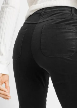 Online Pantalón de pana elástica con corte slim Mujer Pantalones
