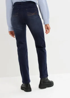Pantalón de pana elástico de corte ancho Mujer Pantalones