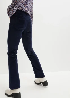 Sale Pantalón de pana elástico de corte recto Mujer Pantalones