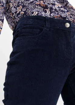 Sale Pantalón de pana elástico de corte recto Mujer Pantalones