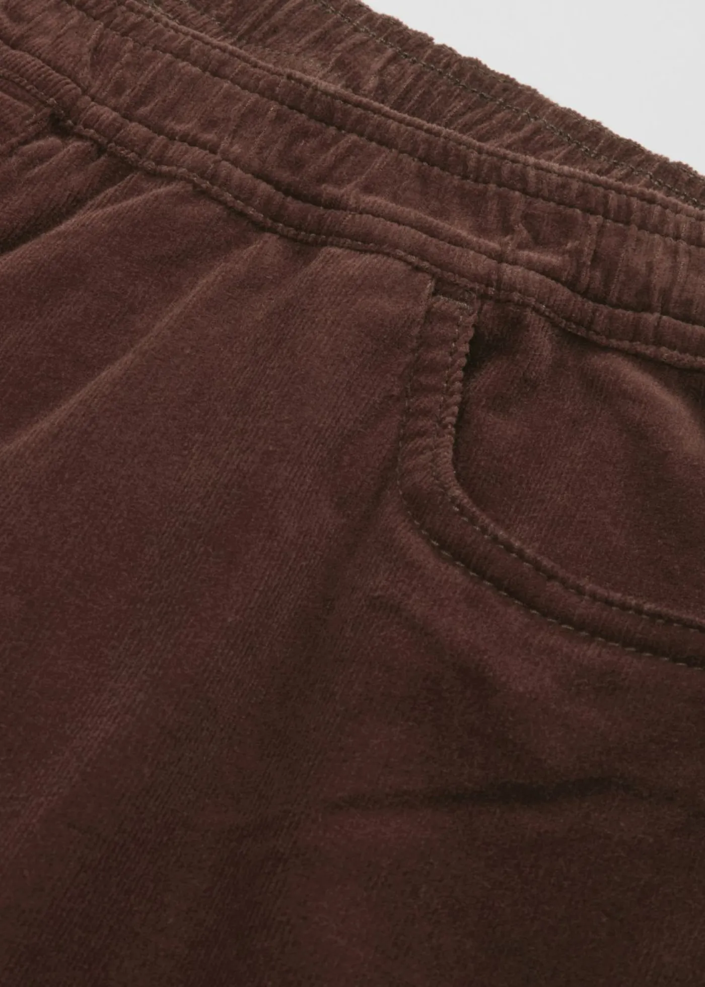 Online Pantalón de pana elástico y ancho, high waist Mujer Pantalones