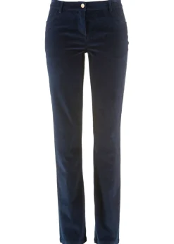 Pantalón de pana elásticos, straight Mujer Pantalones