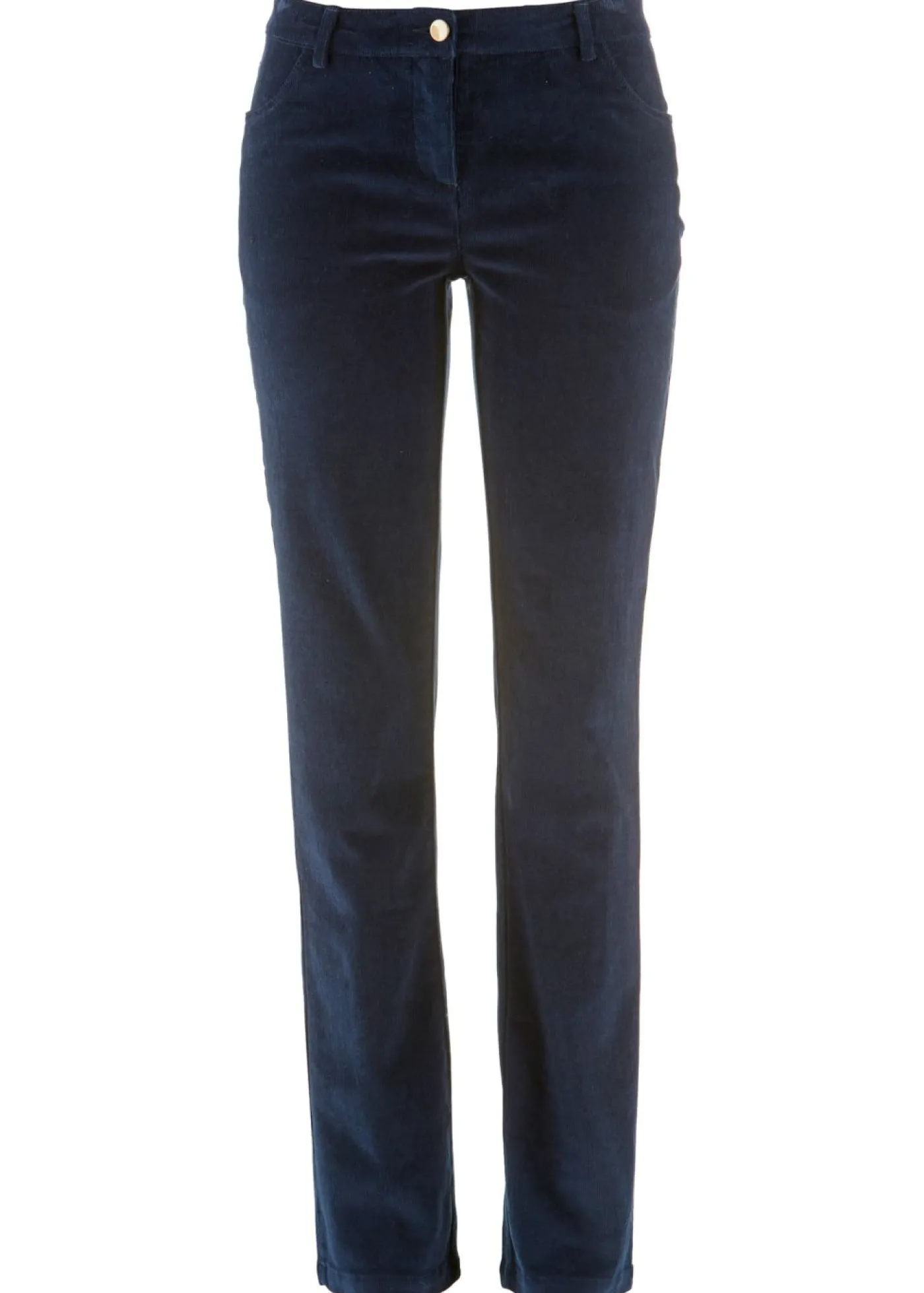 Pantalón de pana elásticos, straight Mujer Pantalones