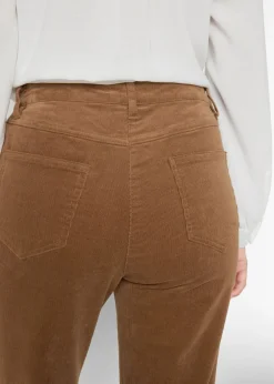 Online Pantalón de pana elásticos, straight Mujer Pantalones