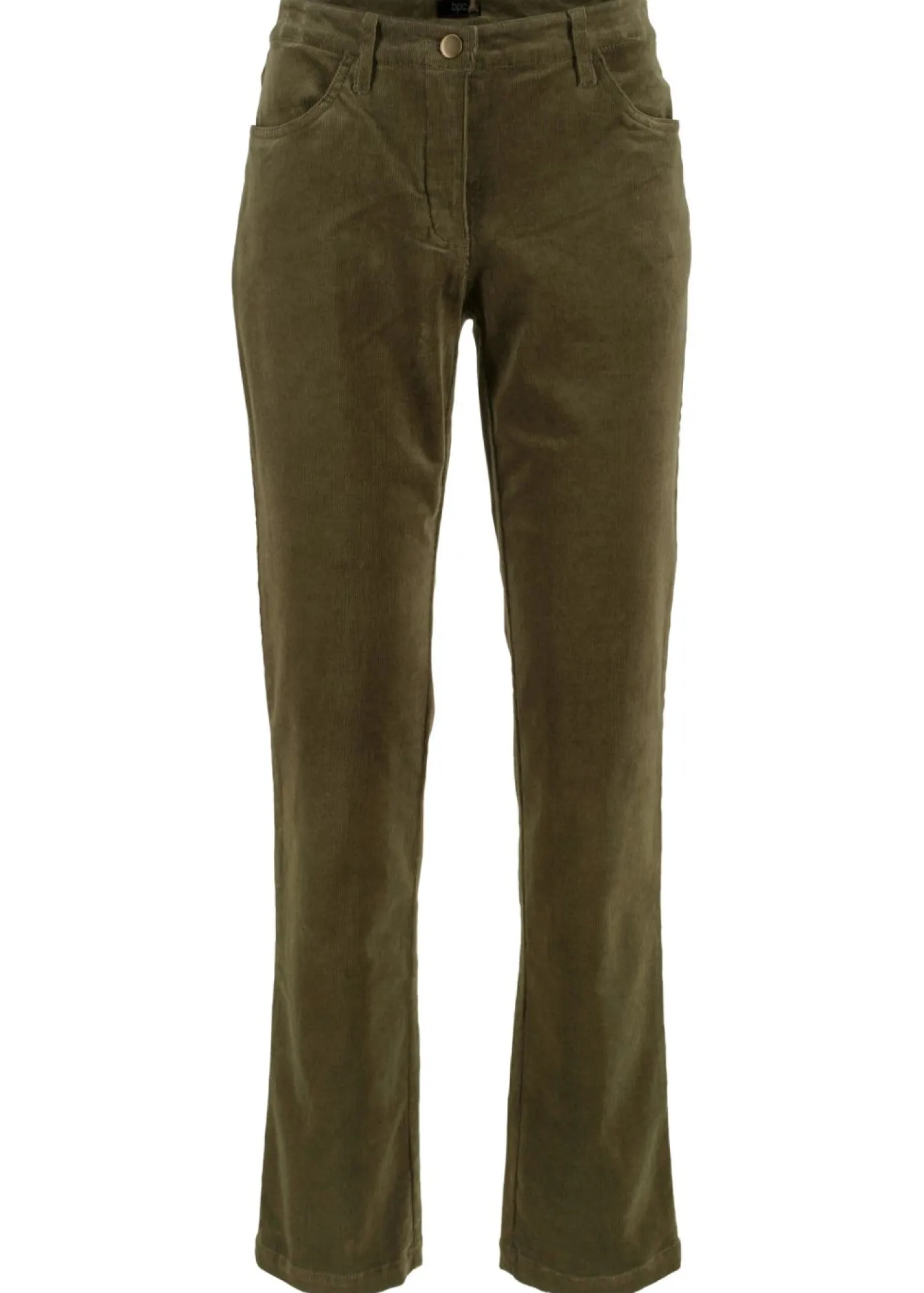 Pantalón de pana elásticos, straight Mujer Pantalones