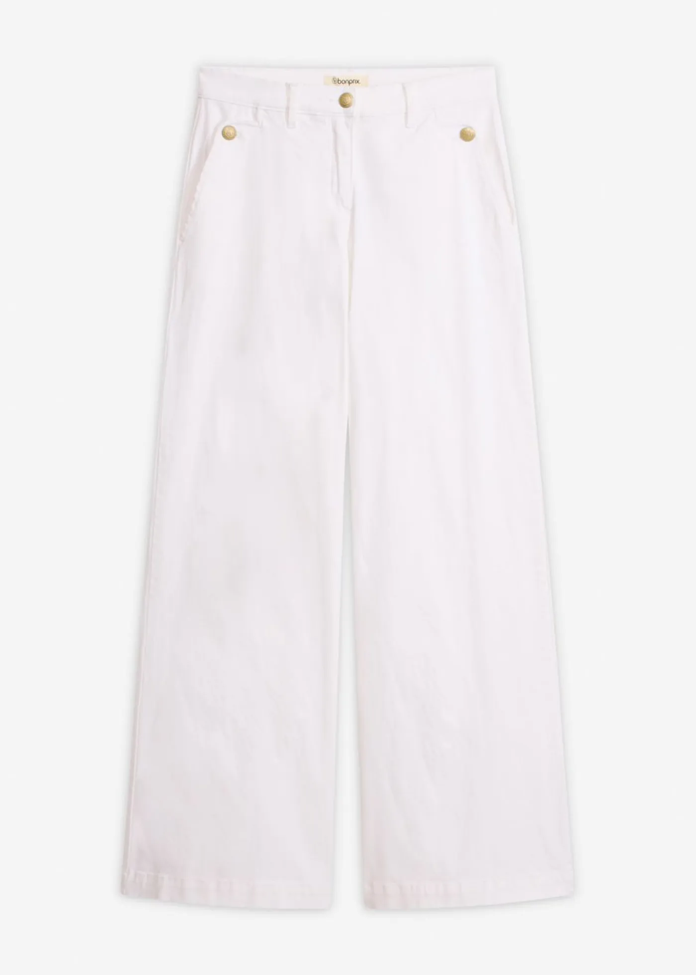 Outlet Pantalón de pernera ancha con elástico Mujer Pantalones