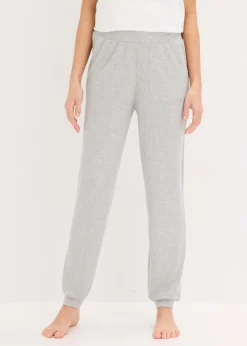 Clearance Pantalón de pijama de suave canalé de viscosa Mujer Homewear|Ropa Para Dormir