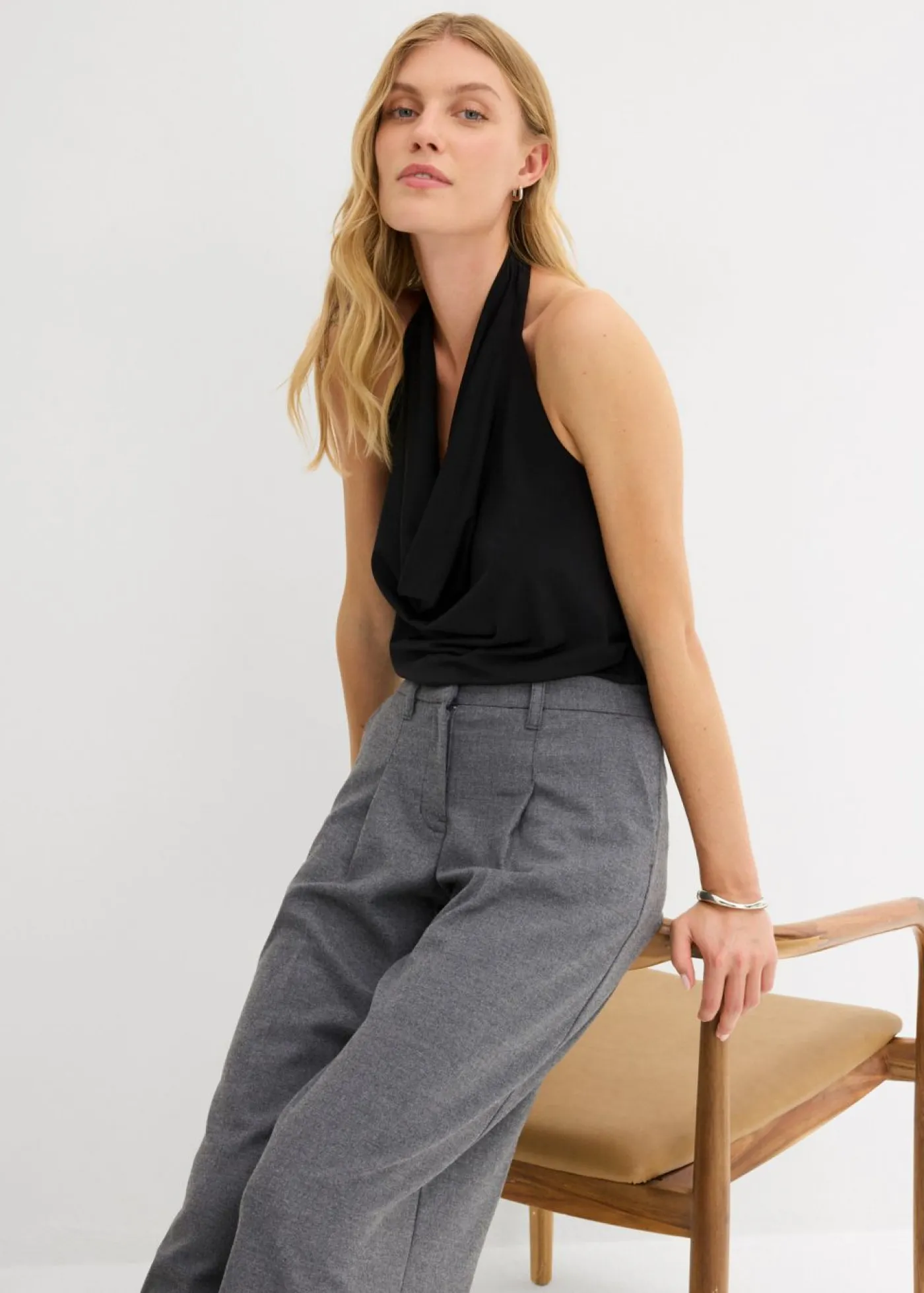 Sale Pantalón de pinzas Mujer Pantalones
