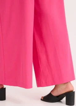 Discount Pantalón de pinzas con cinturón (2 piezas) Mujer Pantalones