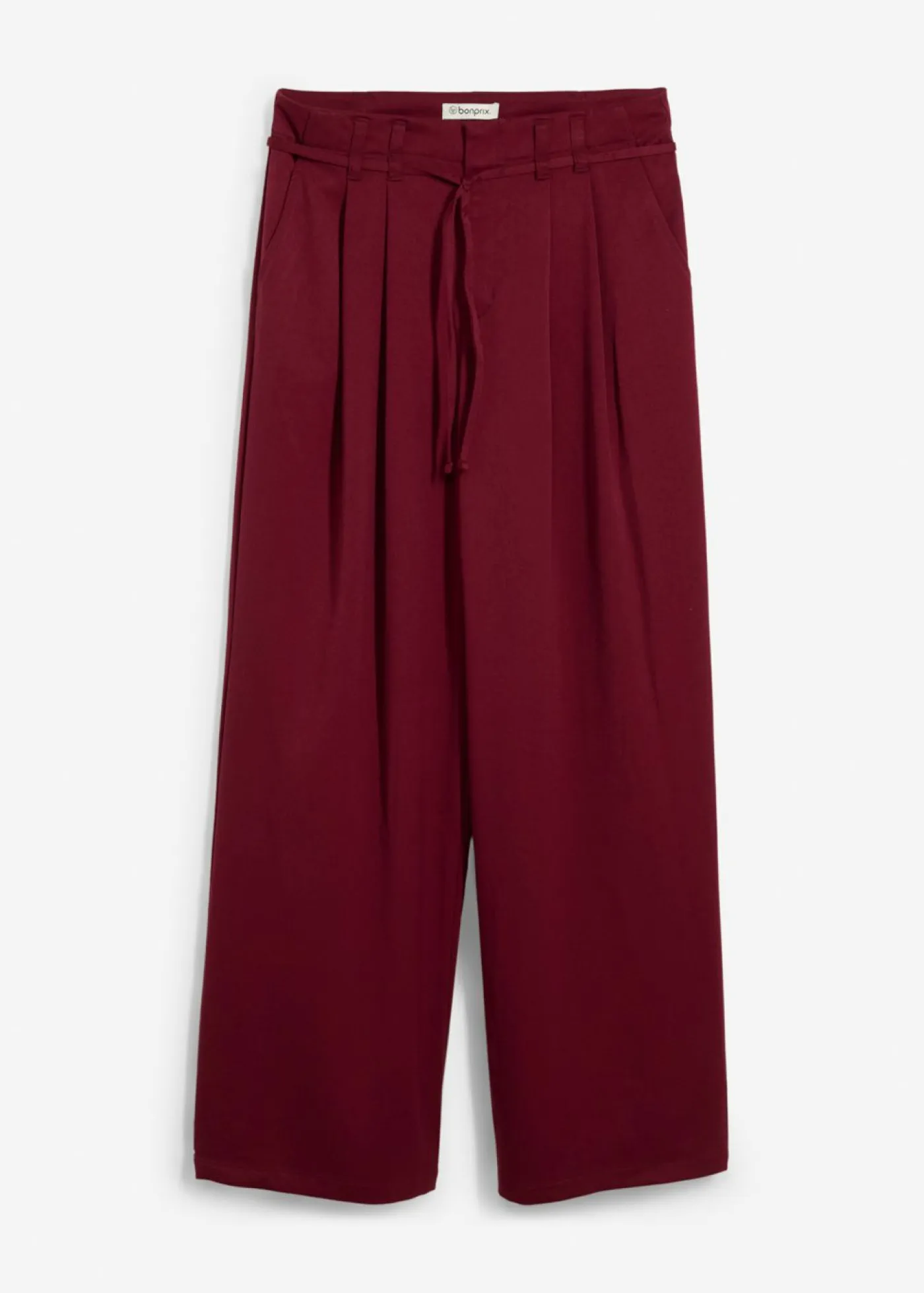 Sale Pantalón de pinzas con cordón Mujer Pantalones