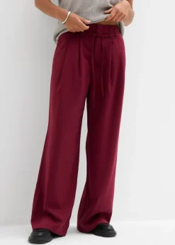 Sale Pantalón de pinzas con cordón Mujer Pantalones