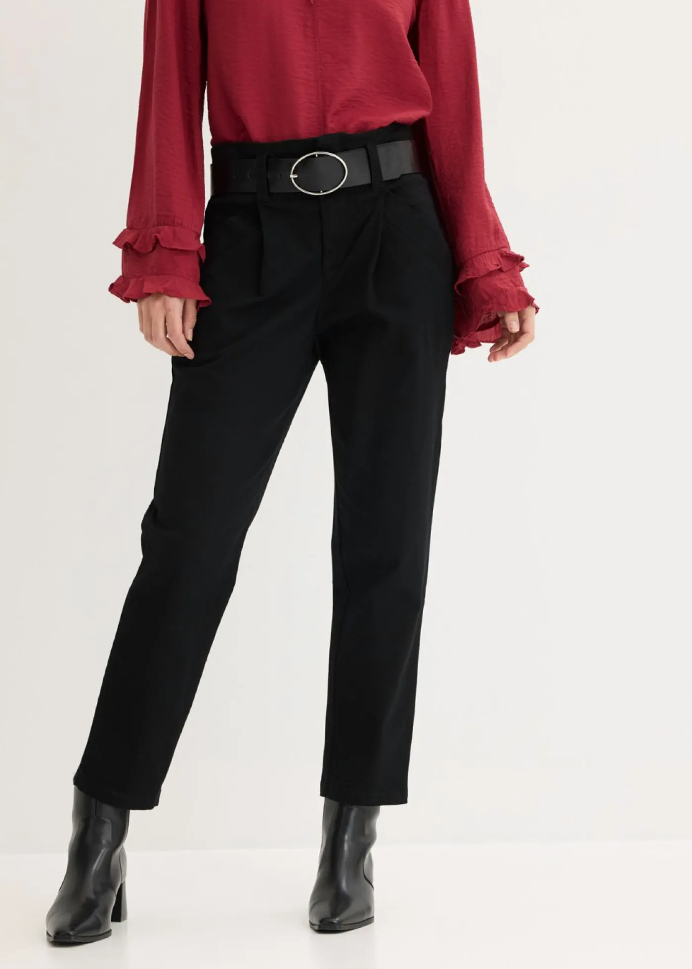 Best Pantalón de pinzas de algodón Mujer Pantalones