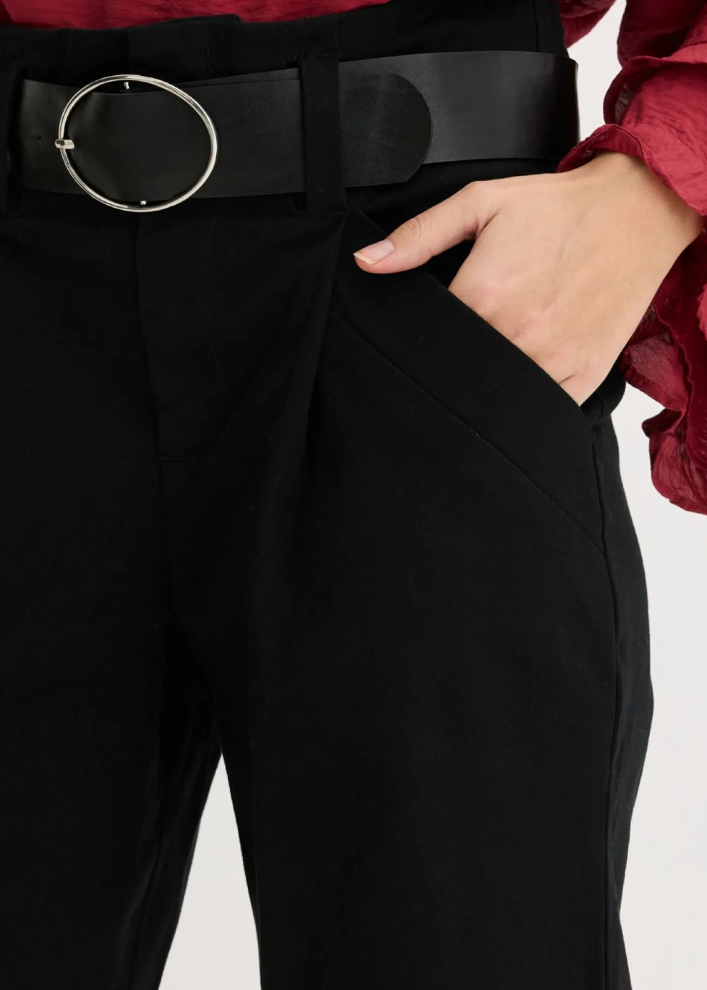 Best Pantalón de pinzas de algodón Mujer Pantalones