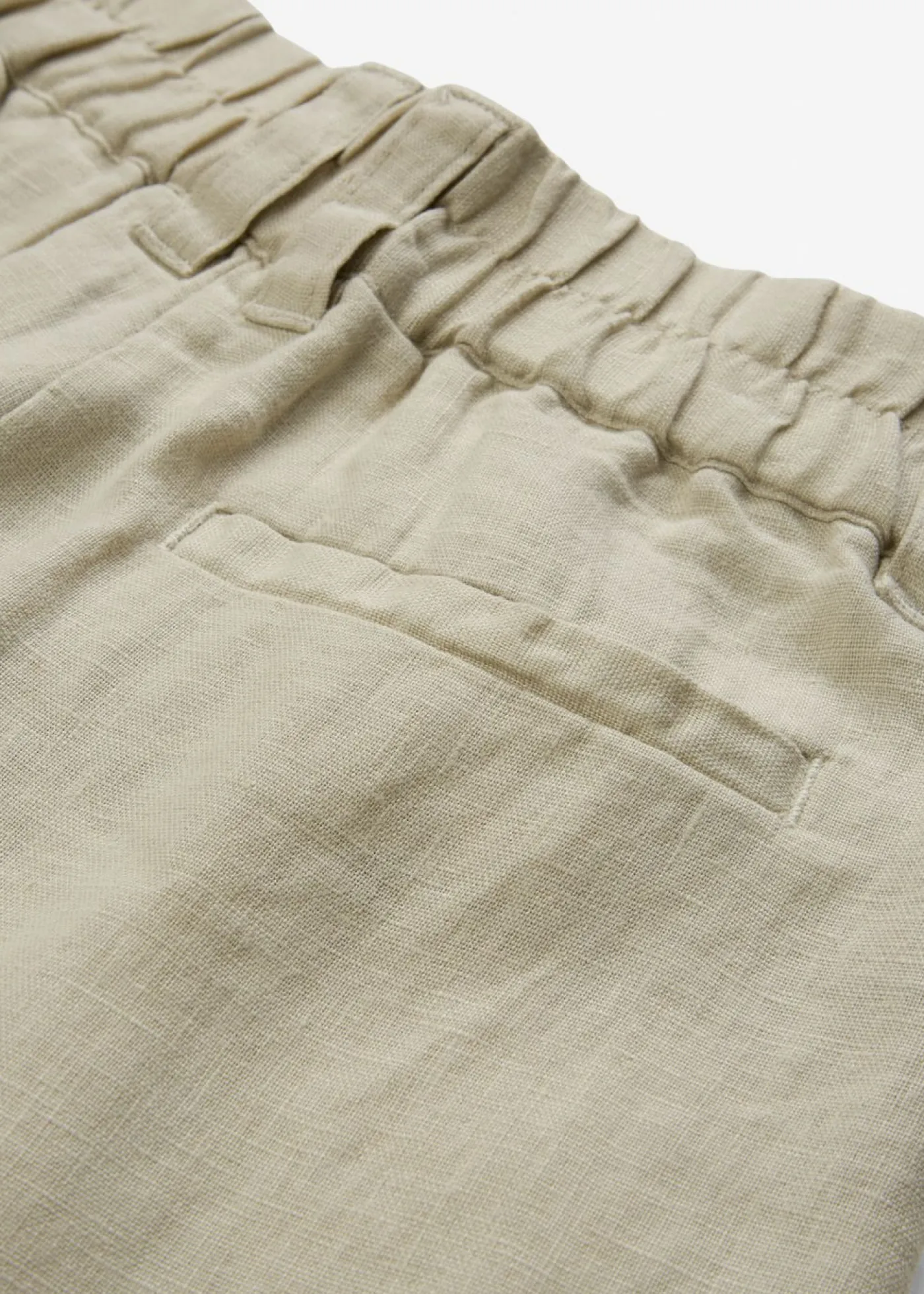 Outlet Pantalón de pinzas de lino puro Mujer Premium|Pantalones