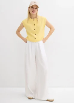 Best Pantalón de pinzas de lyocell fluido Mujer Esenciales|Pantalones