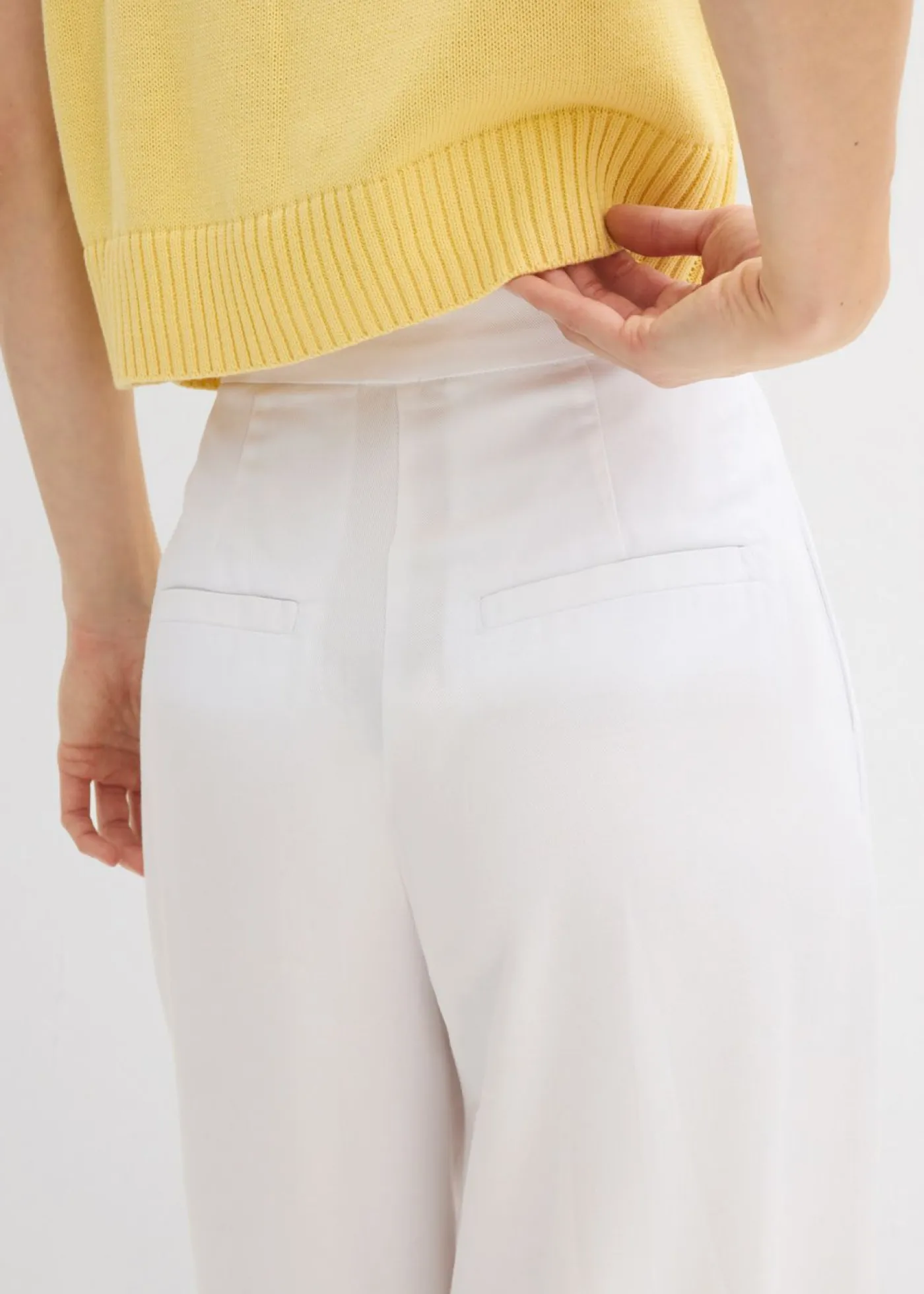Best Pantalón de pinzas de lyocell fluido Mujer Esenciales|Pantalones