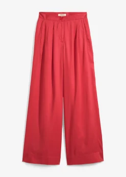 New Pantalón de pinzas de lyocell fluido Mujer Esenciales|Pantalones
