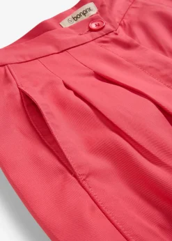 New Pantalón de pinzas de lyocell fluido Mujer Esenciales|Pantalones