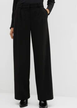 Discount Pantalón de pinzas de mezcla de viscosa Mujer Esenciales|Pantalones