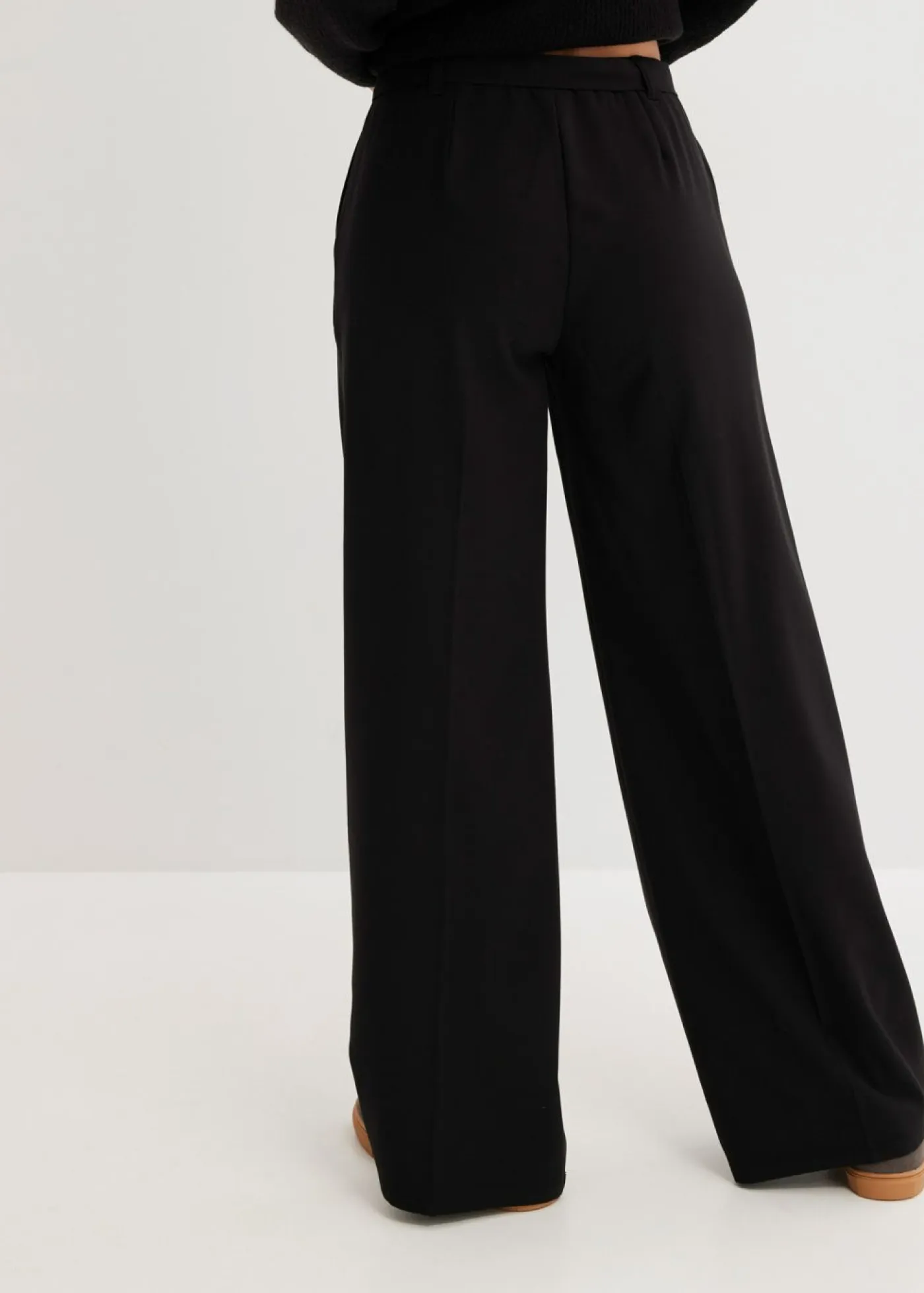Sale Pantalón de pinzas de mezcla de viscosa Mujer Pantalones