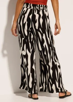 New Pantalón de playa de viscosa fluida Mujer Ropa De Playa|Pantalones